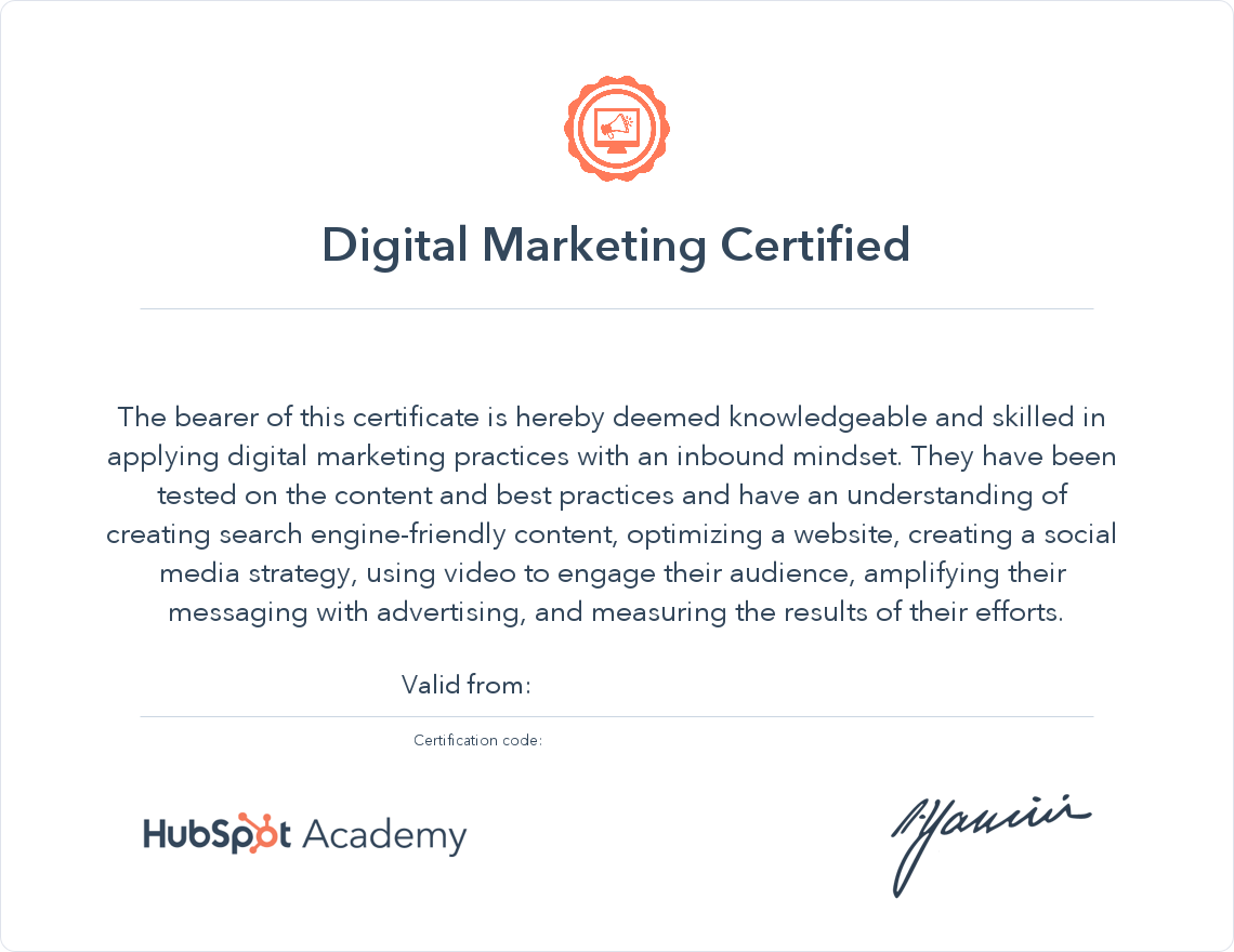 certificate-hubspot