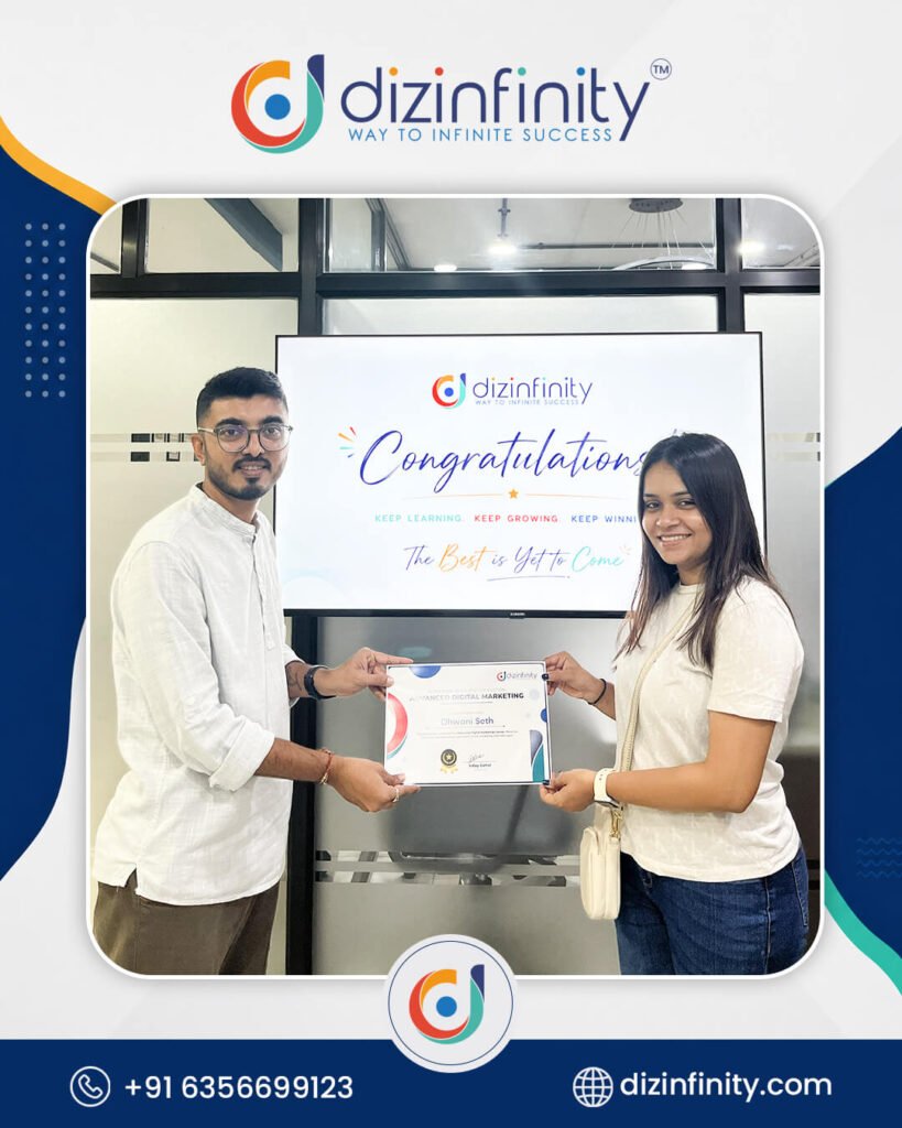 Dizinfinity institute digital marketing certificate